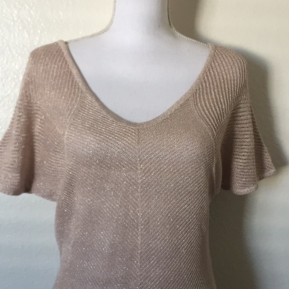 Champagne butterfly blouse